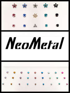 NeoMetal opal and jewelled tops 